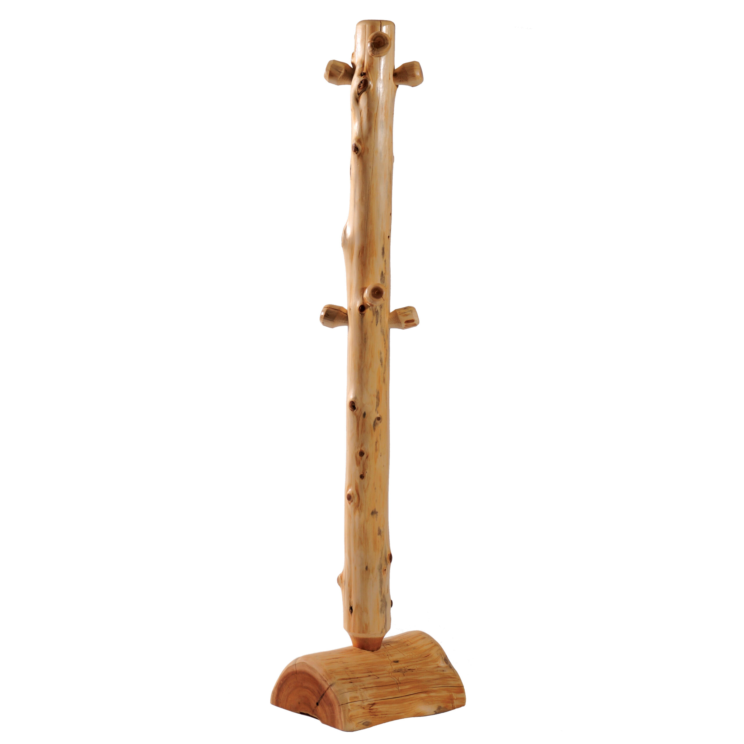 Fireside Lodge Cedar Log Coat Tree With Pegs 1 Fireside lodge cedar log coat tree with pegs