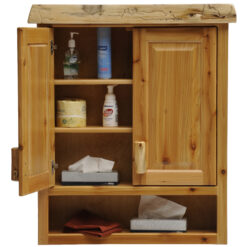 Alternative view of Fireside Lodge Cedar Log Toilet Topper Cabinet