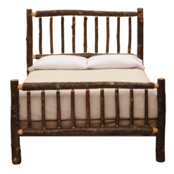 Alternative view of Fireside Lodge Traditional Hickory Log Bed