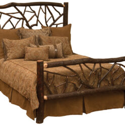 Fireside Lodge Hickory Log Twig Bed