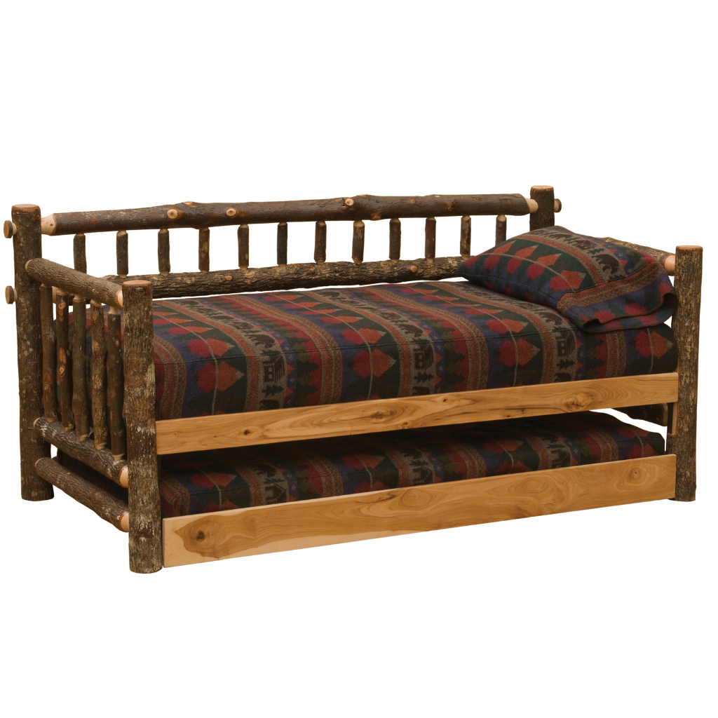 Fireside Lodge Hickory Log Daybed 1 Fireside lodge hickory log daybed