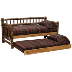 Alternative view of Fireside Lodge Hickory Log Daybed