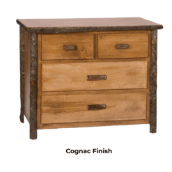 Fireside Lodge Hickory Lowboy Log Chest - 4 Drawers