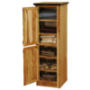 Fireside Lodge Hickory Log Linen Cabinet
