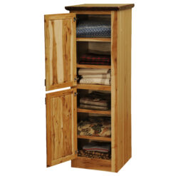 Fireside Lodge Hickory Log Linen Cabinet