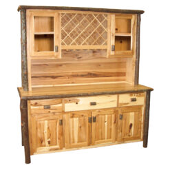 Fireside Lodge Hickory Log Buffet - 75"