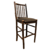 Fireside Lodge Hickory Log Bar Stool - Square