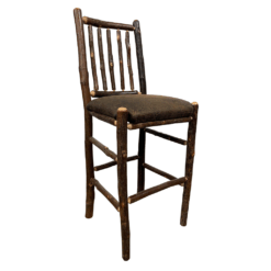 Fireside Lodge Hickory Log Bar Stool - Square