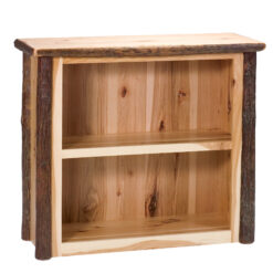 Fireside Lodge Small Hickory Log Bookshelf