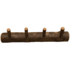 Fireside Lodge Hickory Log Wall Coat Rack