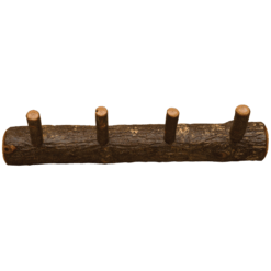 Fireside Lodge Hickory Log Wall Coat Rack