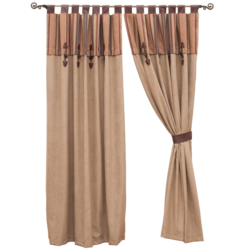 Autumn Leaf Rod Pocket Drape Set By Wooded River 1 Autumn leaf rod pocket drape set by wooded river