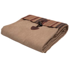 Alternative view of Autumn Leaf Throw Blanket by Wooded River