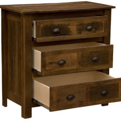 Alternative view of Fireside Lodge Barnwood Chest - 3 Drawer