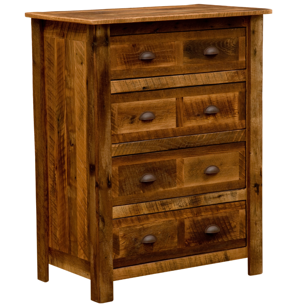 Fireside Lodge Barnwood Chest - 4 Drawer 1 Fireside lodge barnwood chest - 4 drawer