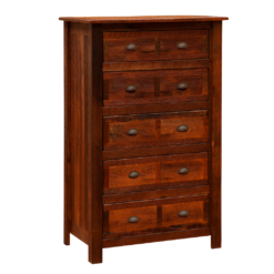 Fireside Lodge Barnwood Chest - 5 Drawers