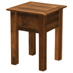 Fireside Lodge Barnwood One-Drawer End Table
