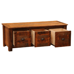Alternative view of Fireside Barnwood Entry Bench with 3 Drawers
