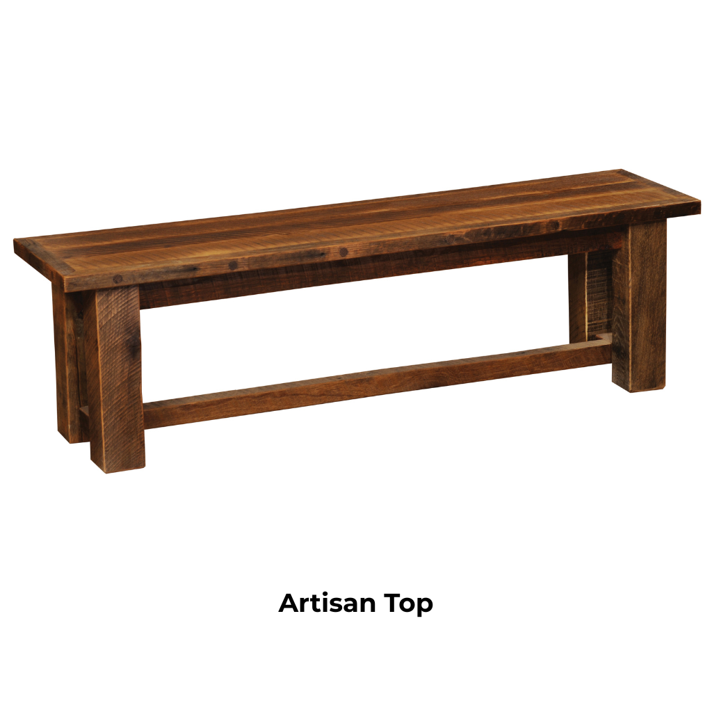 Fireside Lodge Reclaimed Barnwood Bench 2 Fireside lodge reclaimed barnwood bench - image 2