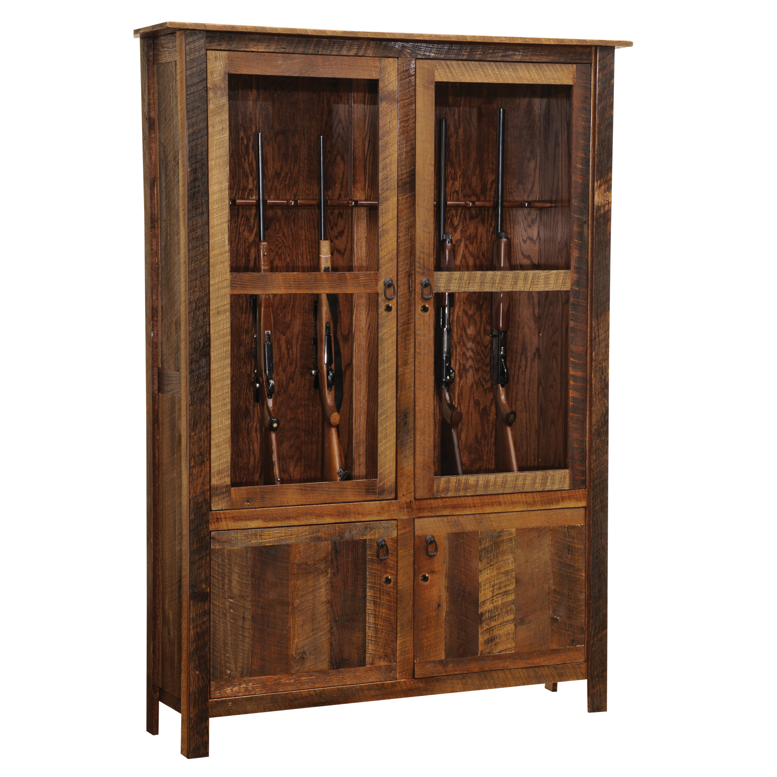 Fireside Reclaimed Wood Gun Cabinet 1 Barnwood gun cabinet