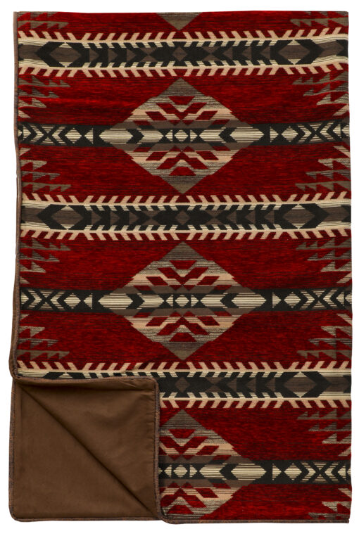 Gallop throw blanket by wooded river