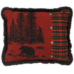 Bear Pillow (16"x20") By Wooded River