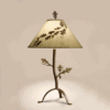 Acorn & Oak Leaf Tri-Base Iron Table Lamp by Colorado Dallas