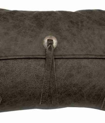 Adobe sunrise leather pillow 12 x18 by wooded river 3