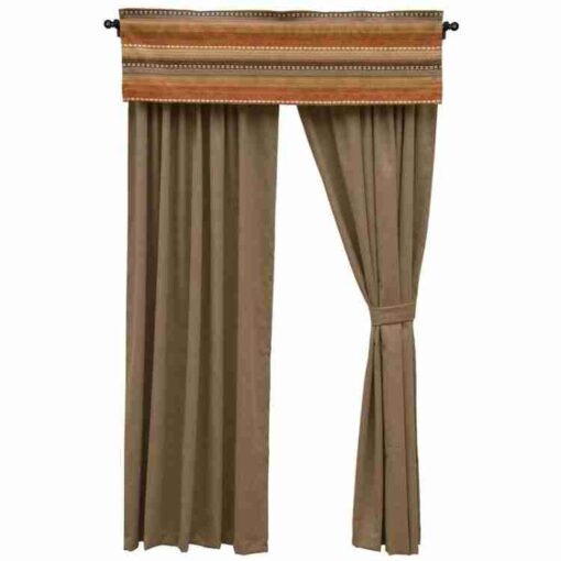 Adobe sunrise rd pocket drape set by wooded river with optional va...
