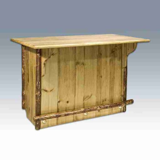 Amish "glacier country" pine log bar - deluxe by montana woodworks - image 2