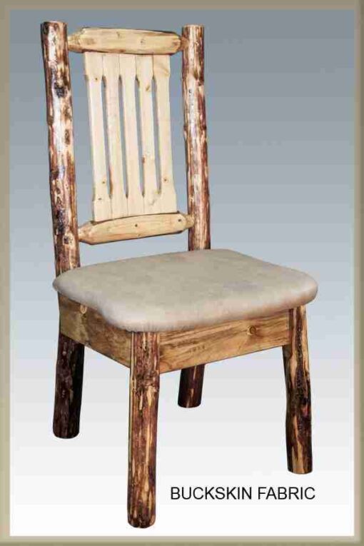 Amish "glacier country" pine log dining chair by montana woodworks - image 3