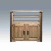 Amish "Glacier Country" Pine Log Entertainment Center - TV Stand by Montana Woodworks