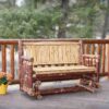 Amish "Glacier Country" Pine Log Glider