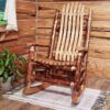 Amish "Glacier Country" Pine Log Rocking Chair by Montana Woodworks