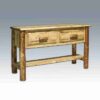 Amish "Glacier Country" Pine Log Sofa Table by Montana Woodworks