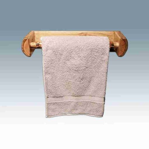 Amish "glacier country" pine log towel bar - towel rack