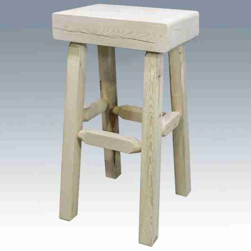 Amish "homestead collection" large pine bar stool - image 2