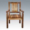 Amish "Homestead Collection" Pine Arm Chair by Montana Woodworks