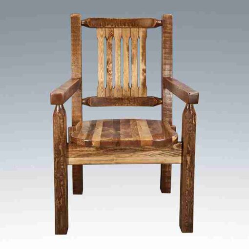 Amish "homestead collection" pine arm chair by montana woodworks