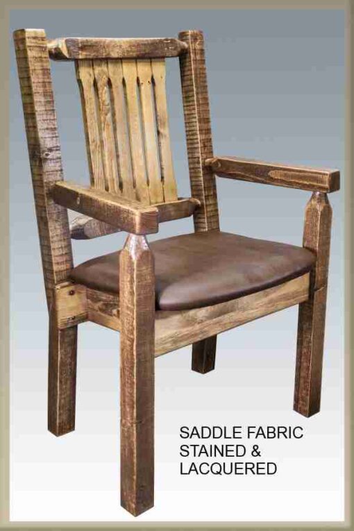 Amish "homestead collection" pine arm chair by montana woodworks - image 4