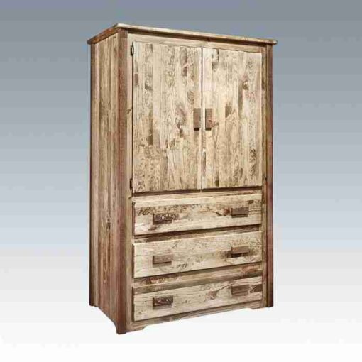 Amish "homestead collection" pine armoire by montana woodworks