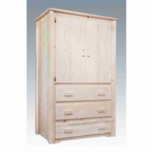 Amish "homestead collection" pine armoire by montana woodworks - image 2