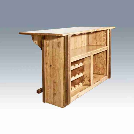 Amish "homestead collection" pine bar - deluxe by montana woodworks