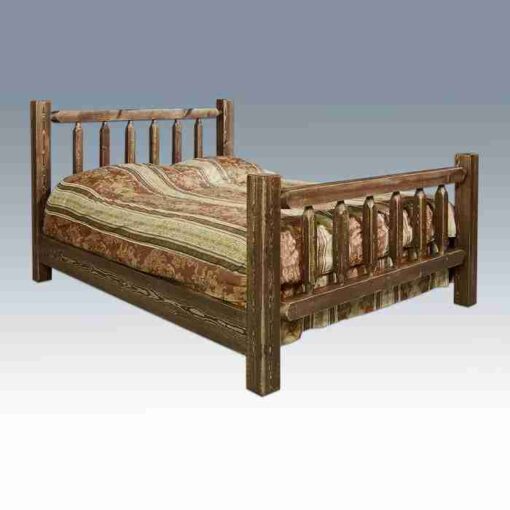 Amish "homestead collection" pine bed