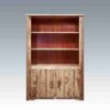 Amish "Homestead Collection" Pine Bookcase With Storage