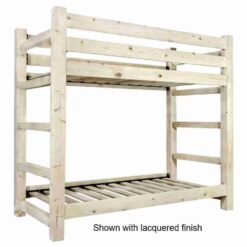Amish homestead collection pine bunk bed twin twin or full full by montana woodworks 13