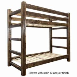 Amish homestead collection pine bunk bed twin twin or full full by montana woodworks 16