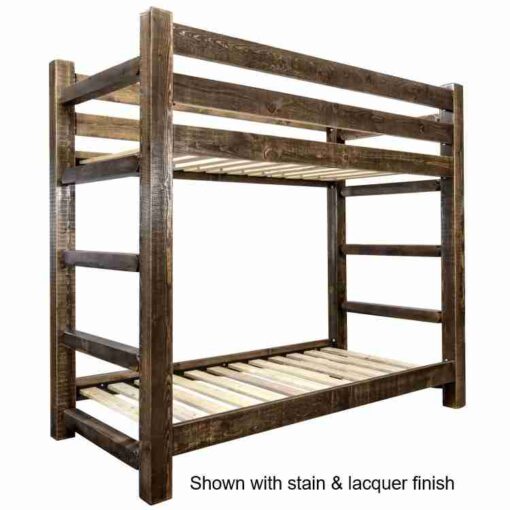 Amish "homestead collection" pine bunk bed - twin/twin or full/full by montana woodworks - image 4