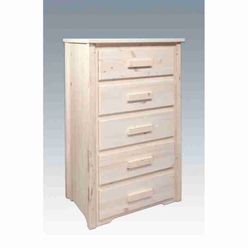 Amish "homestead collection" pine chest - 5 drawer - image 2