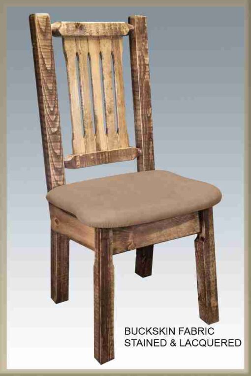 Amish "homestead collection" pine dining chair by montana woodworks - image 3